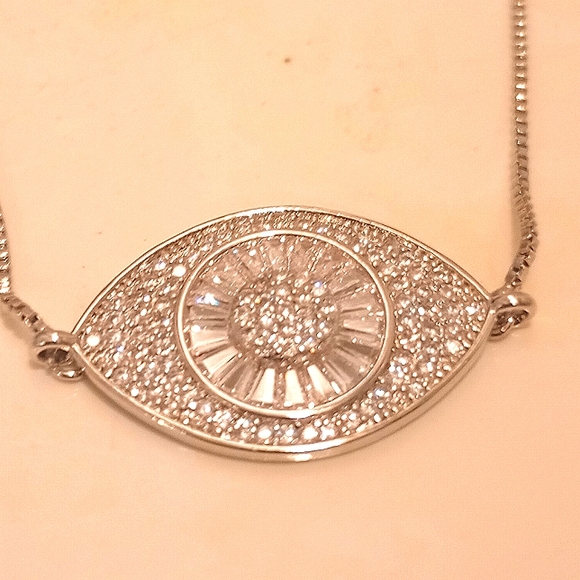 Third Eye Bracelet Silver Slide Chain - Picture 3 of 4